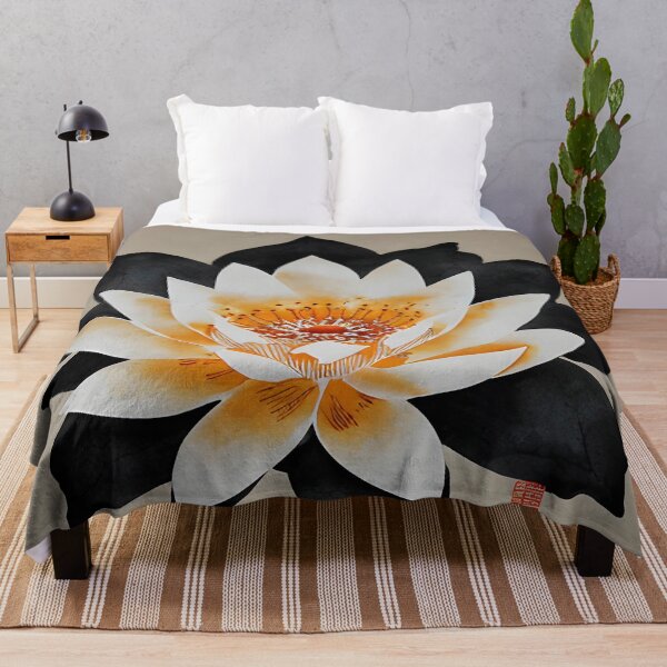 Item preview, Lotus 5 white black yellow designed and sold by christineiris.