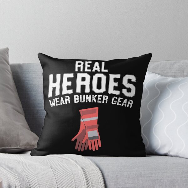Item preview, Real Heroes Wear Bunker Gear Firefighter Gift designed and sold by 14thFloor.