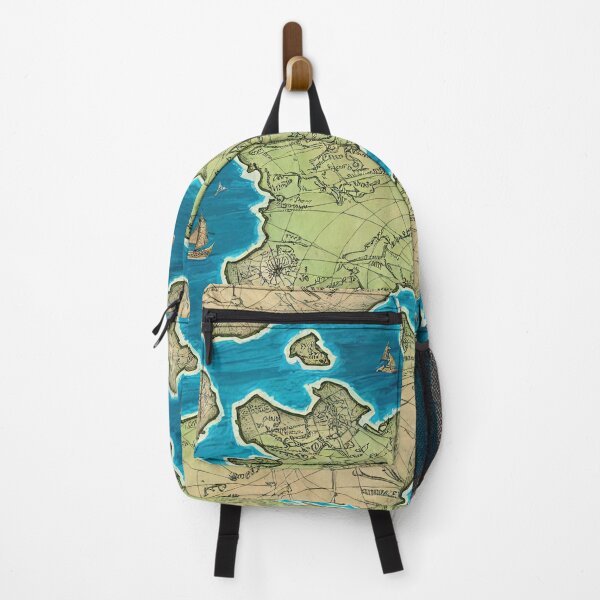 Item preview, Ancient Imaginary Map Illustration Throw Pillow designed and sold by Sowari-Pillows.