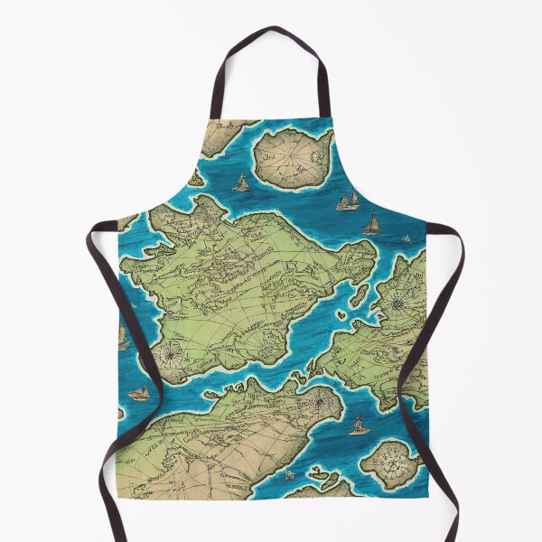 Item preview, Ancient Imaginary Map Illustration Throw Pillow designed and sold by Sowari-Pillows.
