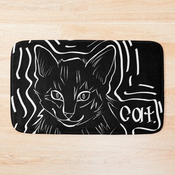 Item preview, cute cat outline design  designed and sold by kaiyak399.