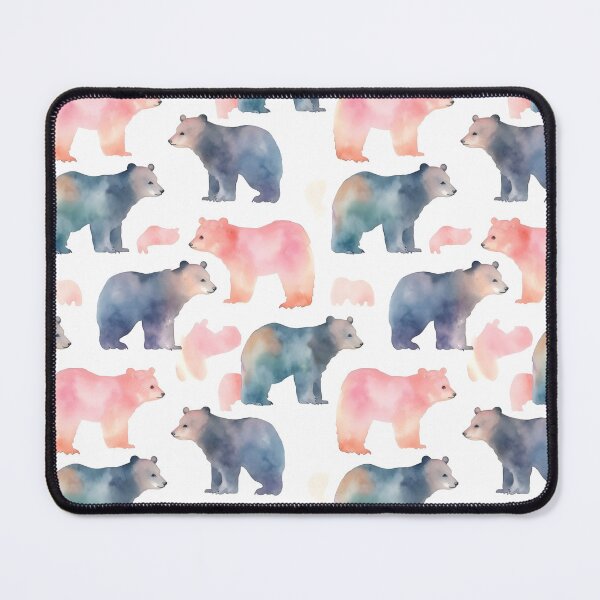 Item preview, Bear Watercolor Seamless pattern, cute bear design designed and sold by Jon-Bear.