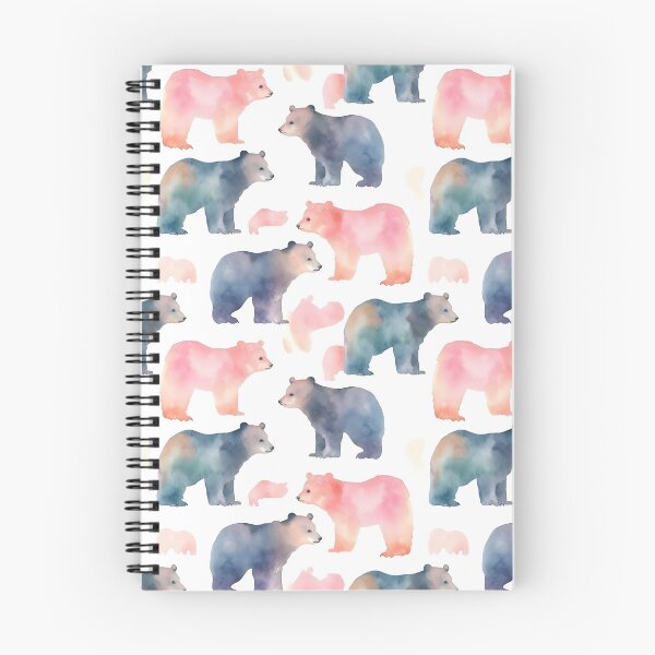 Item preview, Bear Watercolor Seamless pattern, cute bear design designed and sold by Jon-Bear.