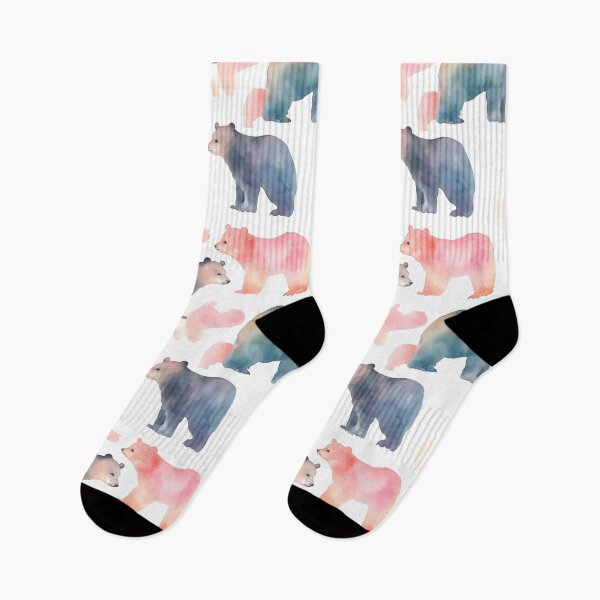 Item preview, Bear Watercolor Seamless pattern, cute bear design designed and sold by Jon-Bear.
