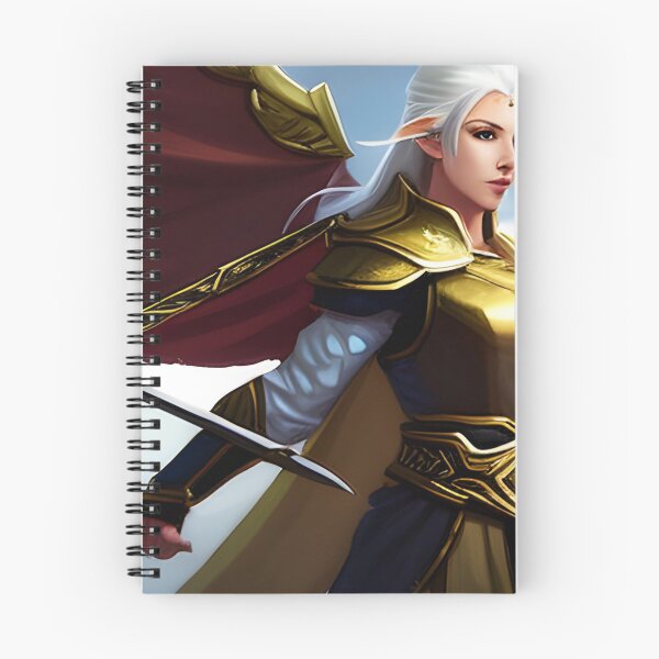 Item preview, Elven Warrior: An elven warrior standing upon a high mountain range ready for battle. designed and sold by FigjamDesigns.