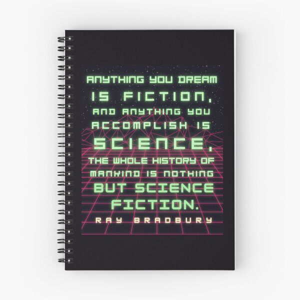 Item preview, Ray Bradbury portrait and quote: Anything you dream is fiction... designed and sold by artbleed.