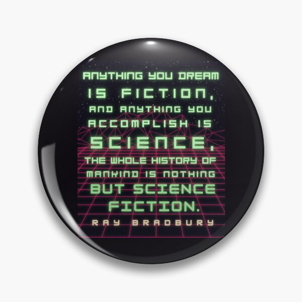 Item preview, Ray Bradbury portrait and quote: Anything you dream is fiction... designed and sold by artbleed.