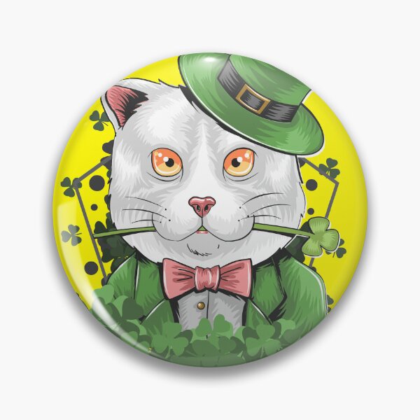 Item preview, Saint Patrick - cat T-Shirt designed and sold by vargass street.