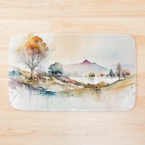 Item preview, Landscape colorful pastel waterpainting digital art designed and sold by ManuelAndreas.