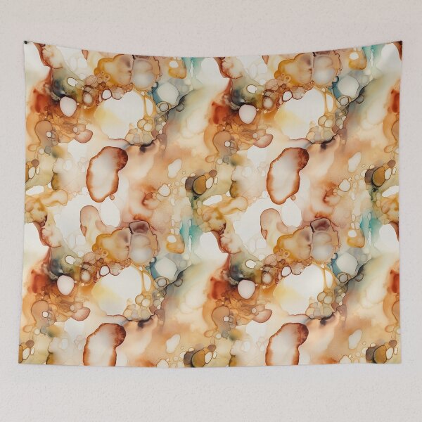 Item preview, Alcohol Ink  - Elegant Earth Tones - Handcrafted Home Decor Accent designed and sold by Shadi Rosenow.