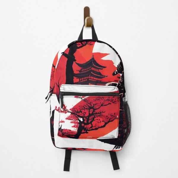 Item preview, Samurai y templos (Ilustración en rojo y negro) designed and sold by highprodz.