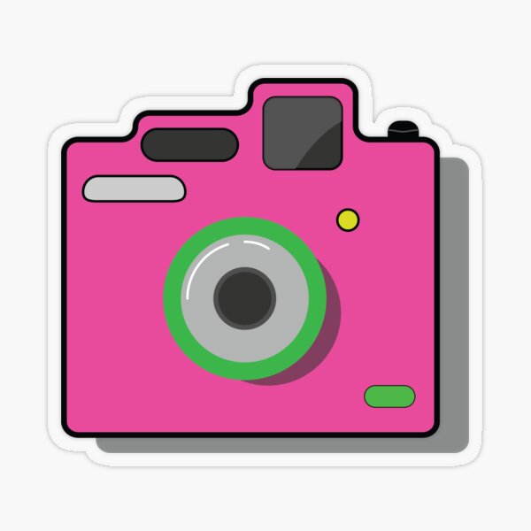 Camera Sticker for Sale by leafcreate