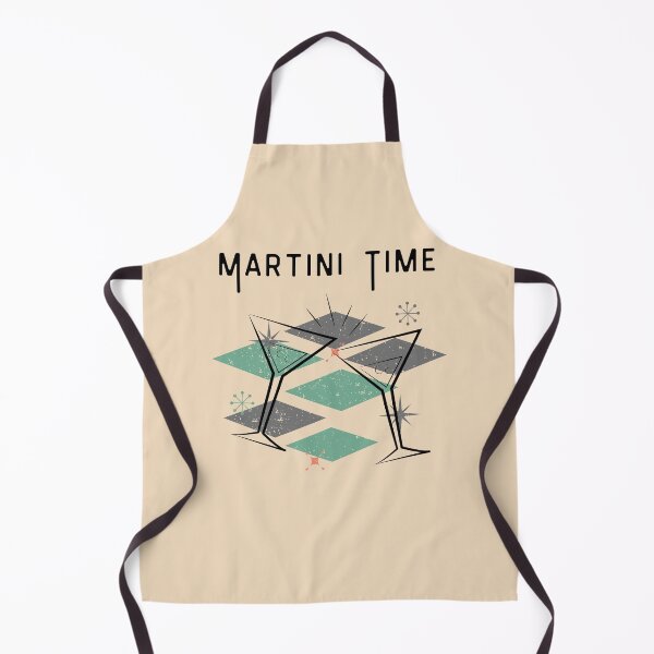 Item preview, Martini time vintage distressed retro custom tshirt and apparel design designed and sold by EmpiredesignCA.