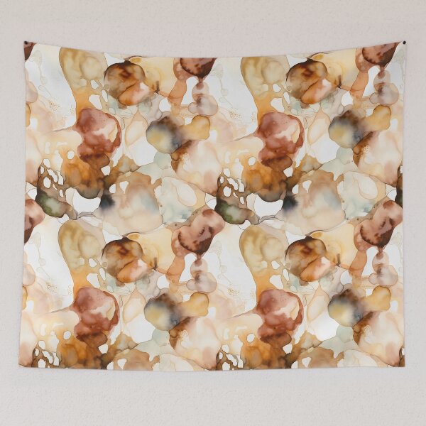 Item preview, Alcohol Ink 2 - Elegant Earth Tones - Handcrafted Home Decor Accent designed and sold by Shadi Rosenow.
