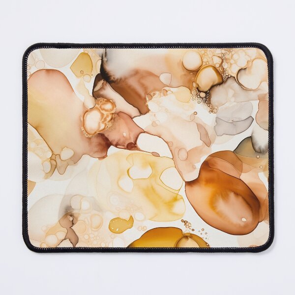 Item preview, Alcohol Ink 4 - Elegant Earth Tones - Handcrafted Home Decor Accent designed and sold by Shadi Rosenow.