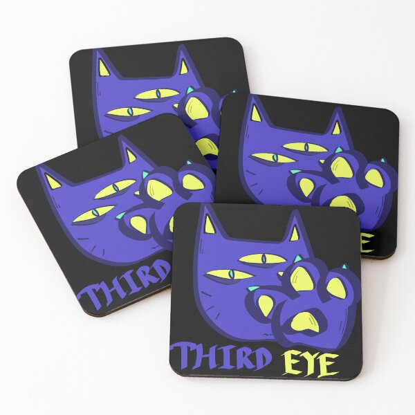 Item preview, funky neon cat third eye  designed and sold by kaiyak399.
