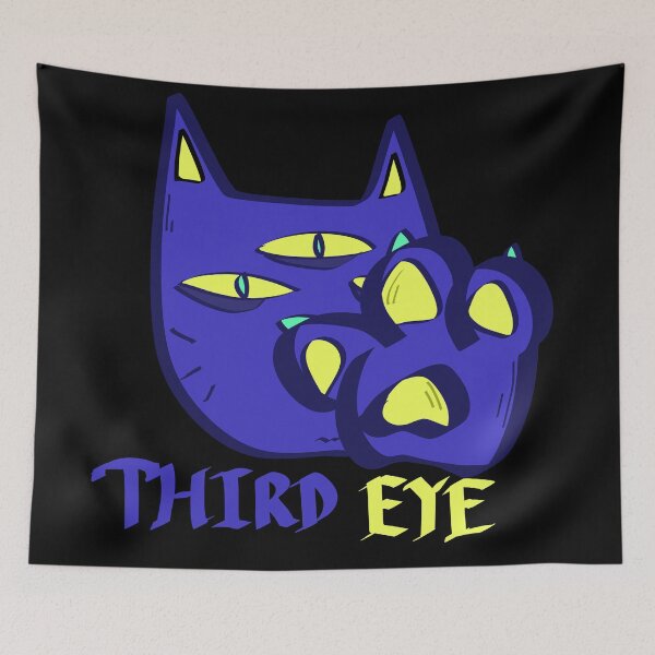 Item preview, funky neon cat third eye  designed and sold by kaiyak399.
