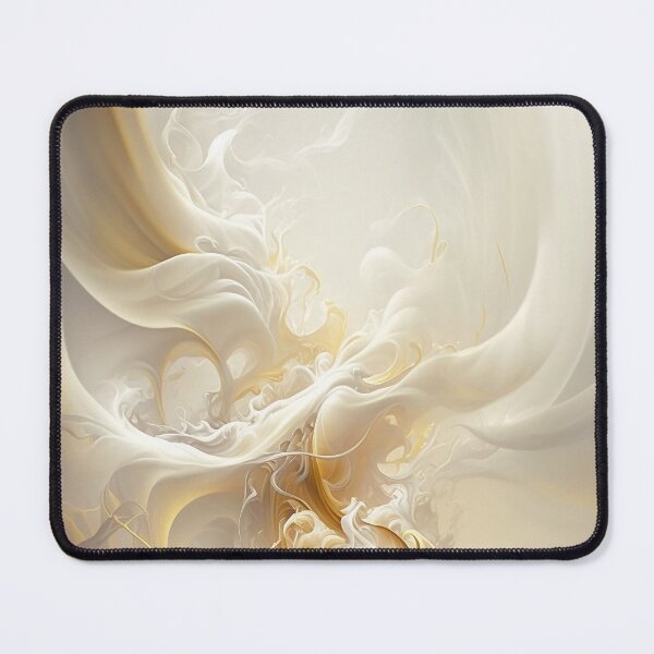 Item preview, white and golden smoke abstract dispersed designed and sold by ManuelAndreas.
