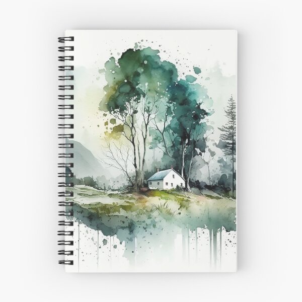 Item preview, Landscape colorful pastel waterpainting digital art designed and sold by ManuelAndreas.