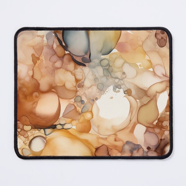 Item preview, Alcohol Ink 5 - Elegant Earth Tones - Handcrafted Home Decor Accent designed and sold by Shadi Rosenow.