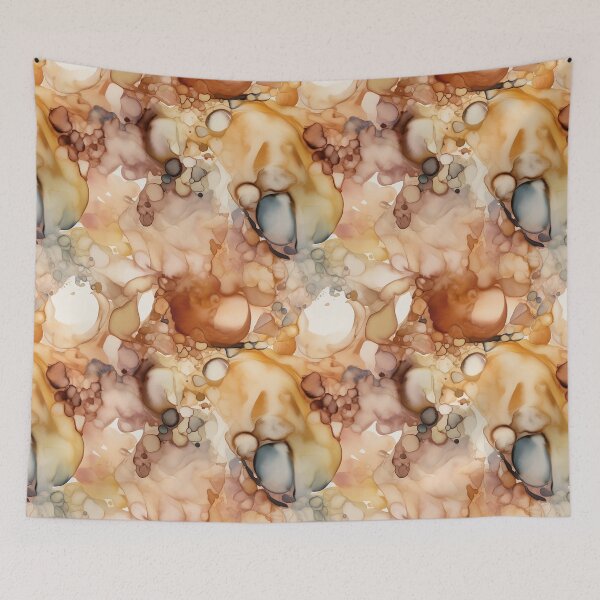 Item preview, Alcohol Ink 5 - Elegant Earth Tones - Handcrafted Home Decor Accent designed and sold by Shadi Rosenow.