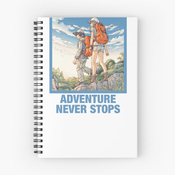 Item preview, Manga Comics Style | Hiking | Outdoors - Adventure Never Stops designed and sold by Gorma Kuma.