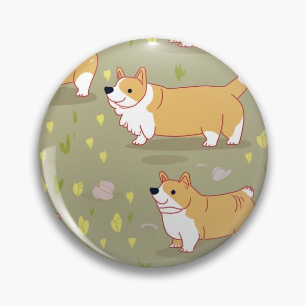 Item preview, Fat Corgis Wandering Pattern designed and sold by dencha.