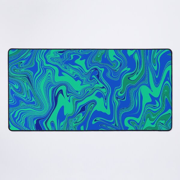 Item preview, Earthy Green Blue Marble Swirl Liquid Abstract Pattern designed and sold by AbstractGlories.