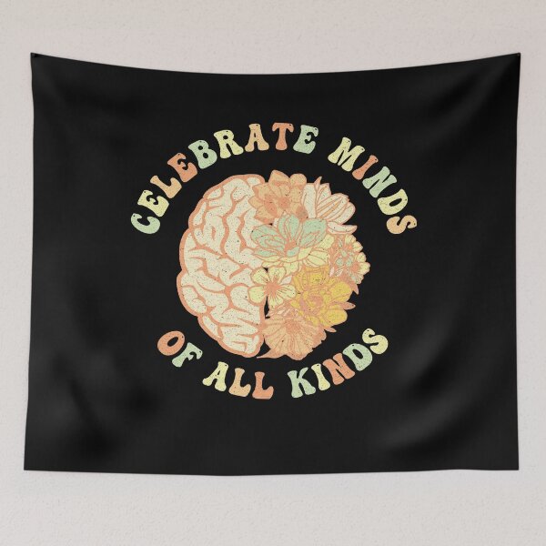 Item preview, Celebrate Minds Of All Kinds Neurodiversity Autism designed and sold by AdelDa19.