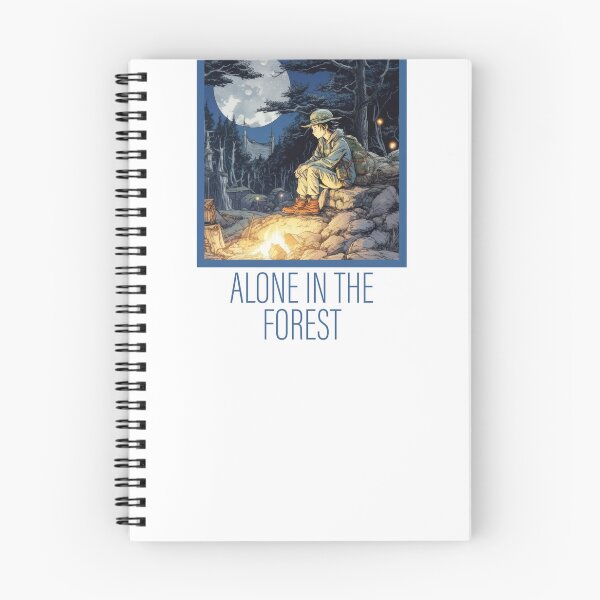 Item preview, Manga Comics Style | Hiking | Outdoors - Alone in the forest designed and sold by Gorma Kuma.