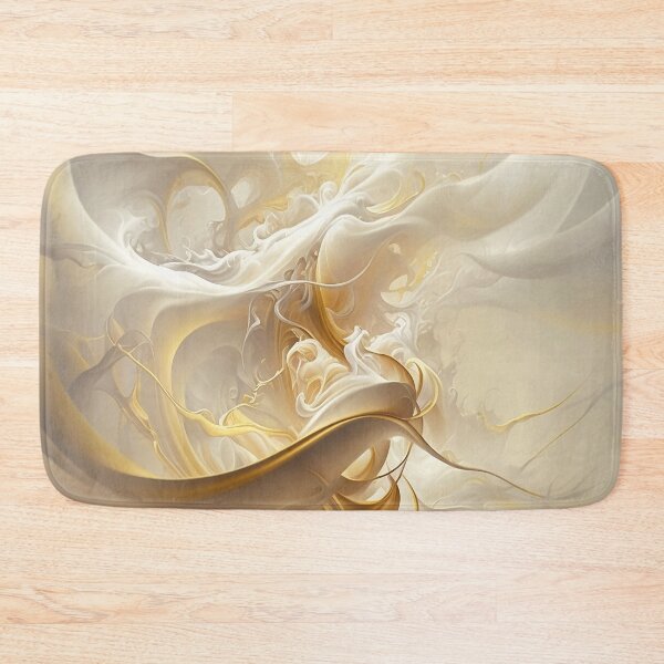 Item preview, white and golden smoke abstract dispersed designed and sold by ManuelAndreas.