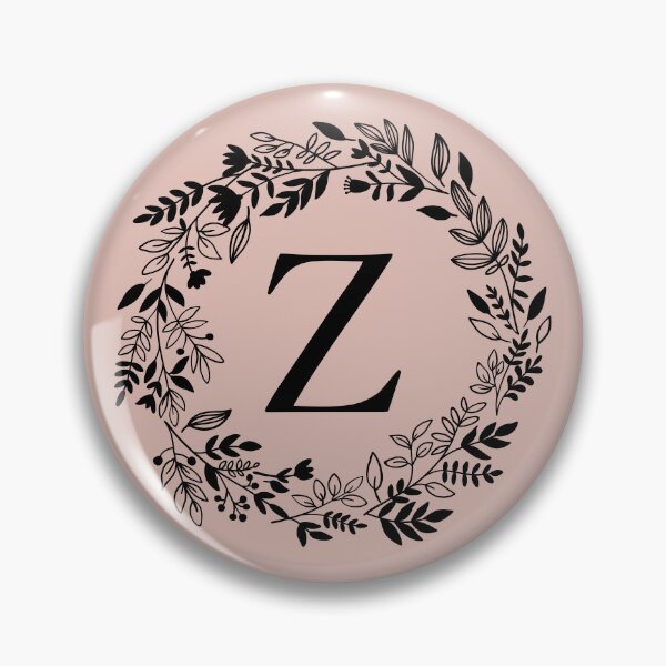 Item preview, Letter Z with Floral Wreath - Initial Z - Monogram Art designed and sold by thelustrous.