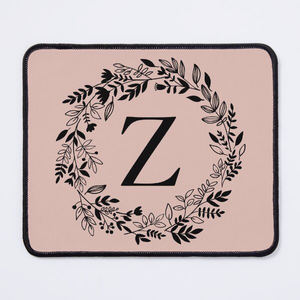 Item preview, Letter Z with Floral Wreath - Initial Z - Monogram Art designed and sold by thelustrous.