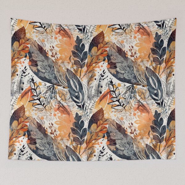 Item preview, Boho Abstract Pattern Tapestry - Handmade Wall Hanging with Intricate Design for Bohemian Home Decor designed and sold by Shadi Rosenow.