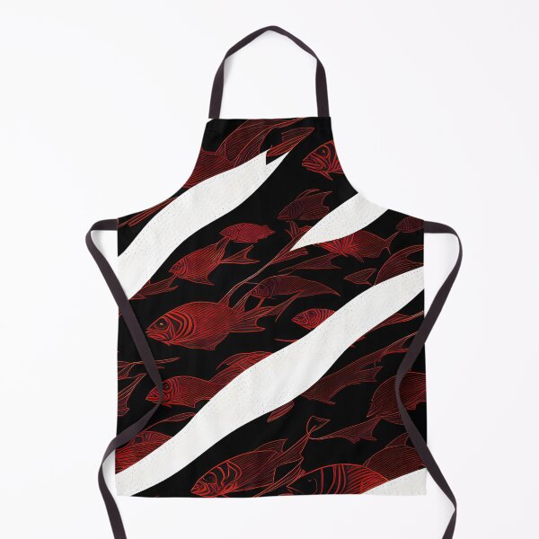 Item preview, A School of Red Fish Pattern 2 designed and sold by atangerprints.