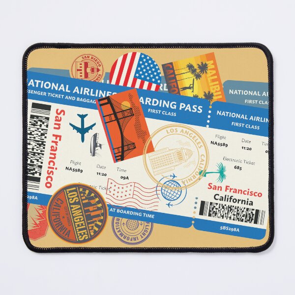Item preview, Boarding pass California designed and sold by studio838.