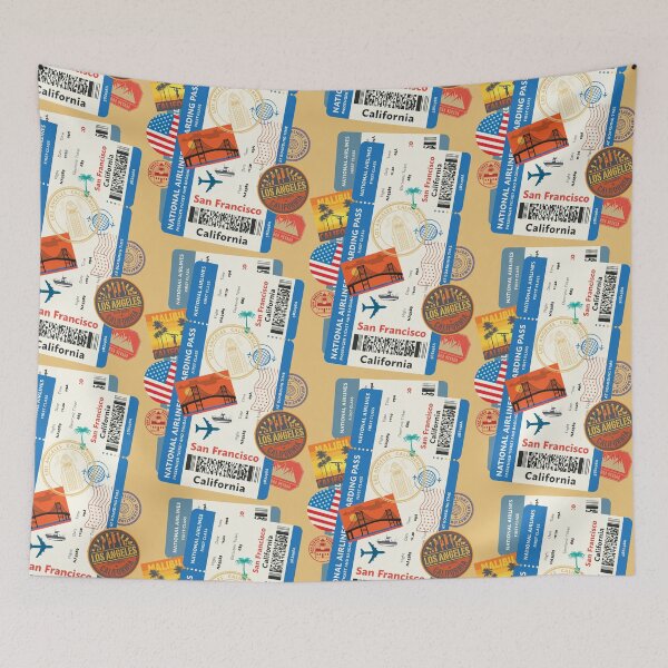 Item preview, Boarding pass California designed and sold by studio838.