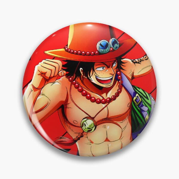 One Piece Ace Pins And Buttons For Sale | Redbubble