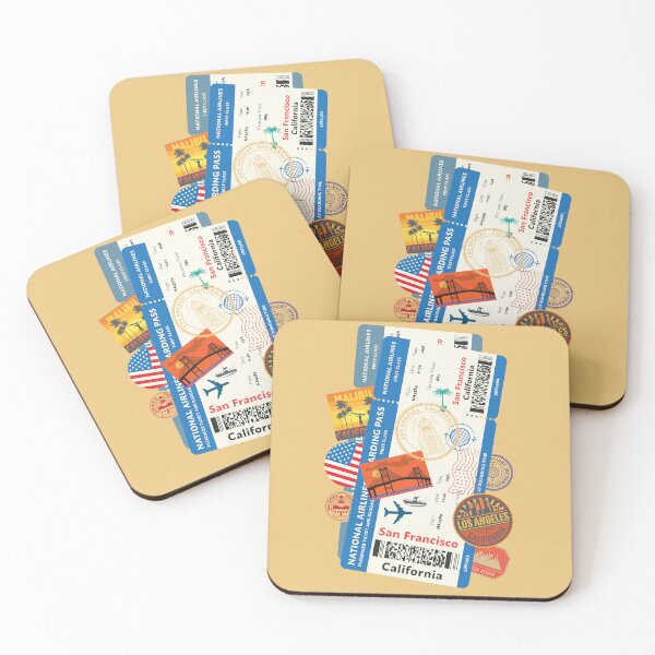 Item preview, Boarding pass California designed and sold by studio838.