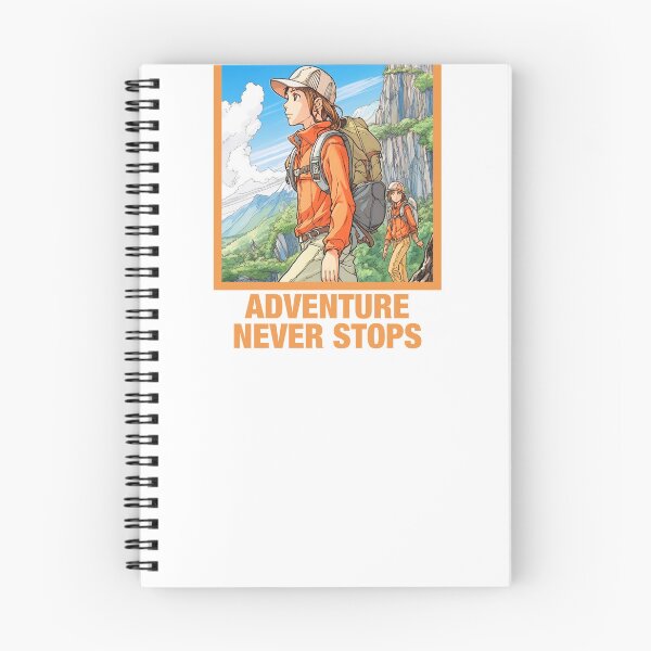 Item preview, Manga Comics Style | Hiking | Outdoors - Adventure Never Stops designed and sold by Gorma Kuma.