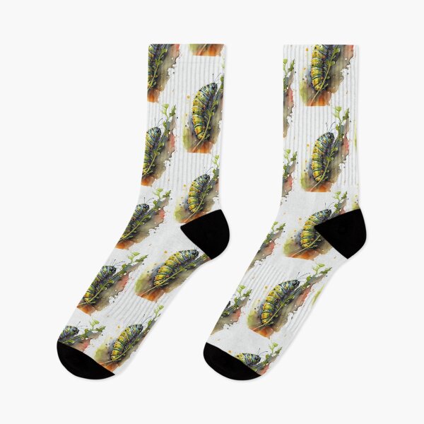 Item preview, Caterpillar watercolor art designed and sold by JBJart.