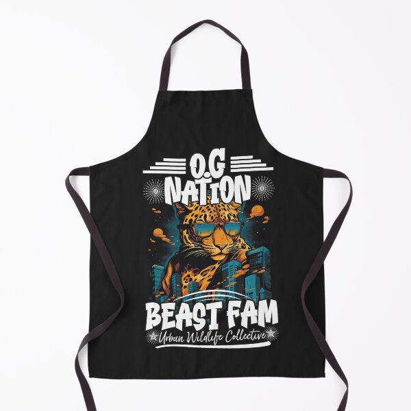 Artikelvorschau, OG Nation, Beast Fam – Urban Design Originals – Hip Hop Leopard in einer Cyberpunk-Welt entworfen und verkauft von blissira.