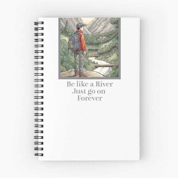Item preview, Manga Comics Style | Hiking | Outdoors - Be like a River, Just go on Forever designed and sold by Gorma Kuma.