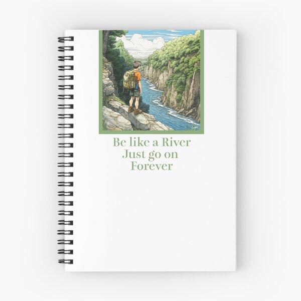 Item preview, Manga Comics Style | Hiking | Outdoors - Be like a River, Just go on Forever designed and sold by Gorma Kuma.