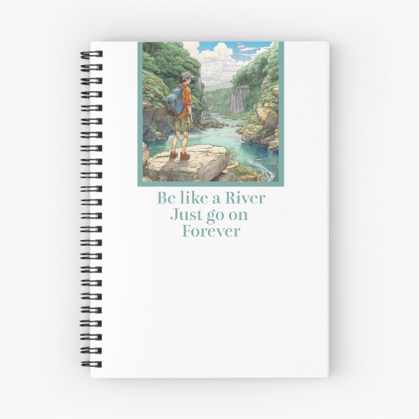Item preview, Manga Comics Style | Hiking | Outdoors - Be like a River, Just go on Forever designed and sold by Gorma Kuma.