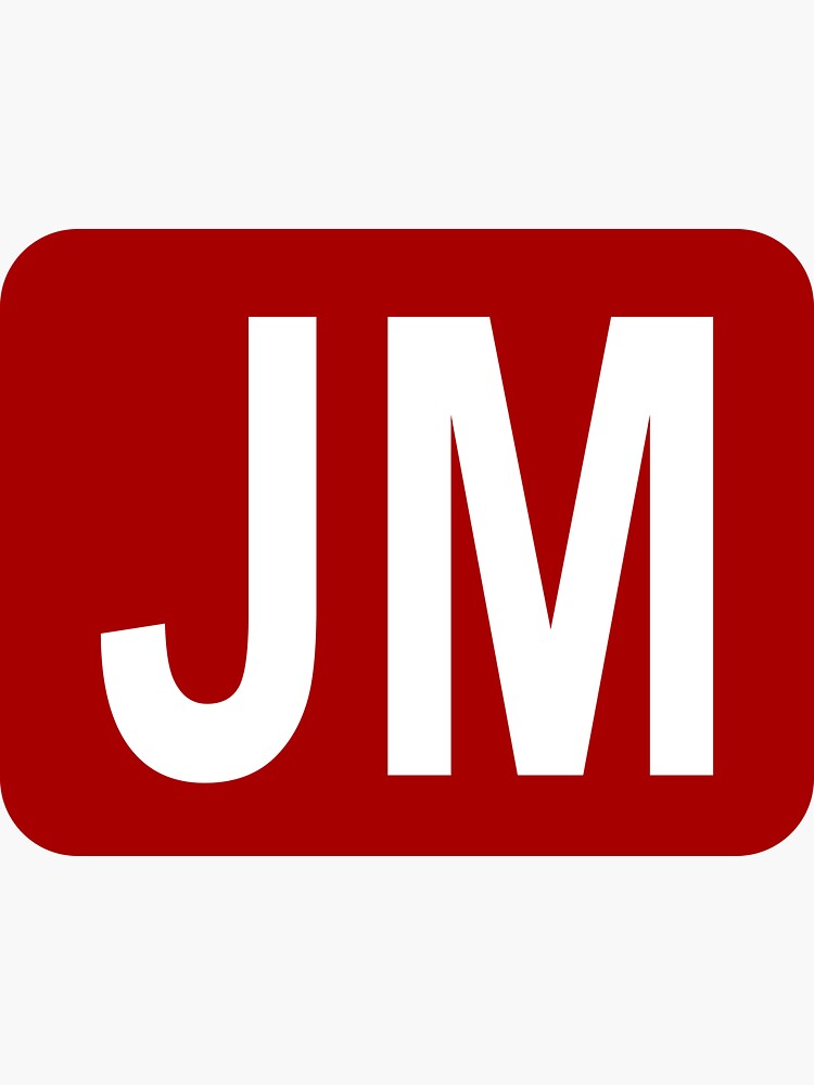 JM logo. J M design. White JM letter. JM/J M... - Stock Illustration  [104608689] - PIXTA