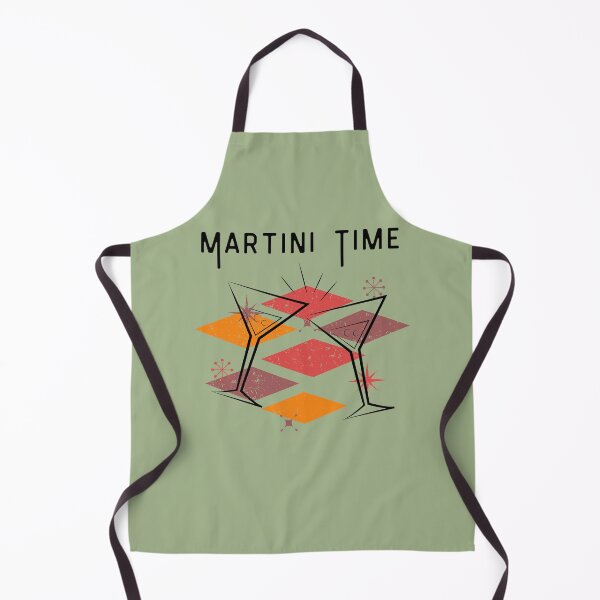 Item preview, Martini time vintage distressed retro custom tshirt and apparel design designed and sold by EmpiredesignCA.