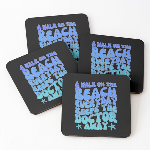 Item preview, A Walk On The Beach Everyday Keeps The Doctor Away -  designed and sold by Sun Sand & Sea Art.