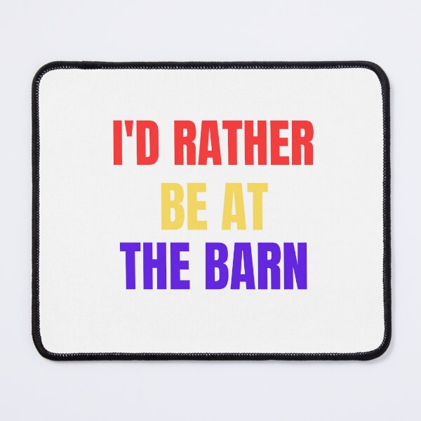Item preview, I'd Rather Be At The Barn Shirt, Farm Lover Tshirt, Country Girl Shirt, Gift For Horse Owner, Horse Riding Tshirt, Barn Girl Tee, Rescue Top designed and sold by smilup.