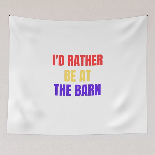 Item preview, I'd Rather Be At The Barn Shirt, Farm Lover Tshirt, Country Girl Shirt, Gift For Horse Owner, Horse Riding Tshirt, Barn Girl Tee, Rescue Top designed and sold by smilup.